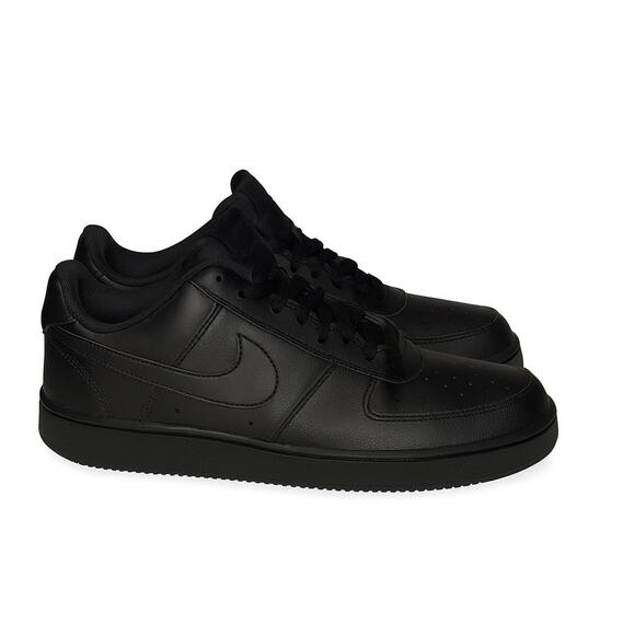 Nike Other - Nike Court Vision Low Men’s Size 10.5 Triple Black Sneakers Casual Athletic